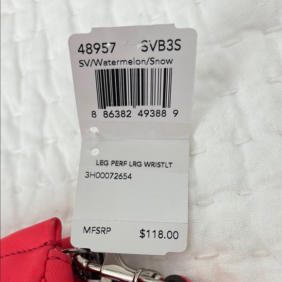 Coach Perforated Leather Large Wristlet - Picture 3 of 3